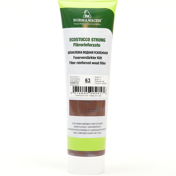 Borma Wachs Holzspachtel, faserverstärkt, Farbton Nuss dunkel