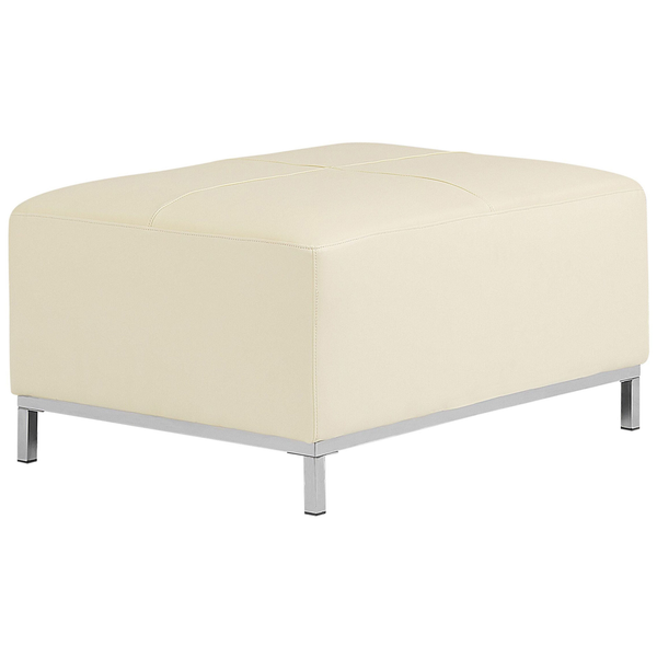 Ottomane OSLO Echtleder Creme