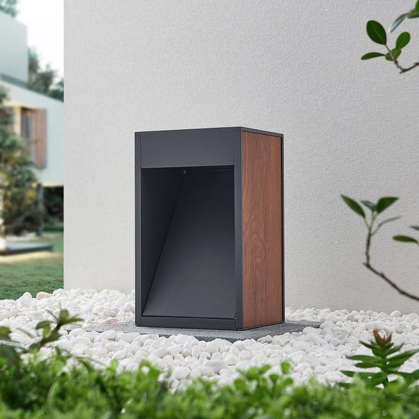Lucande Außenleuchte Ansala (Modern) aus Aluminium (1 flammig, R7s) - Wegeleuchte Pollerleuchte Wegelampe Sockelleuchte