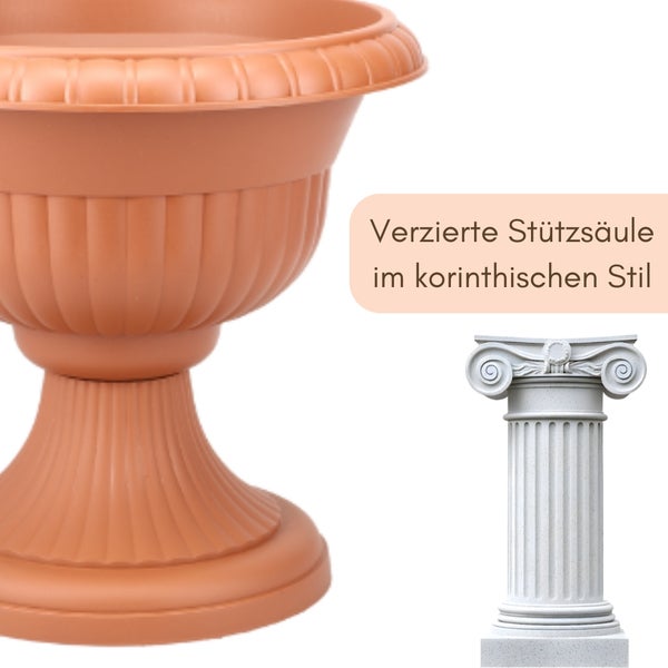 Illustration eines Fundamentplans mit Betonfundamenten und Stahlstützen