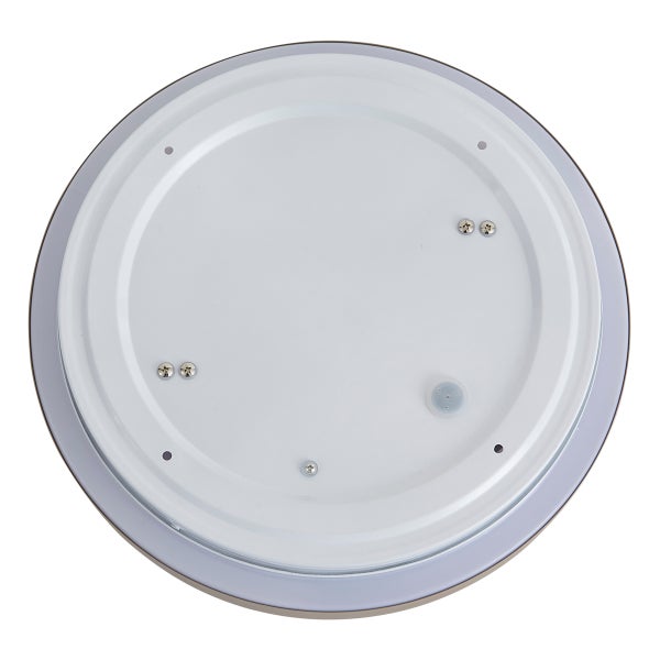 Runde LED Deckenleuchte mit Sensor aus Metall und Kunststoff