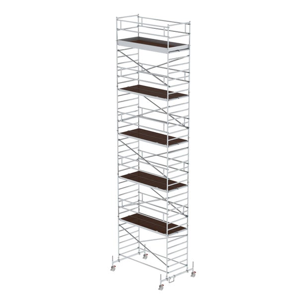 MUNK Rollgerüst mit Doppelplattform 1,35x3,00m Plattform, 12,35m AH