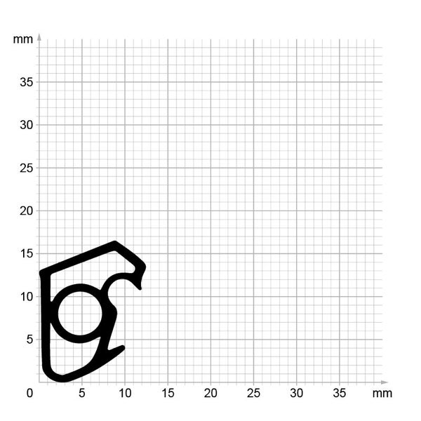 DIWARO. | Stahlzargendichtung SZ020 | grau | 5 Meter