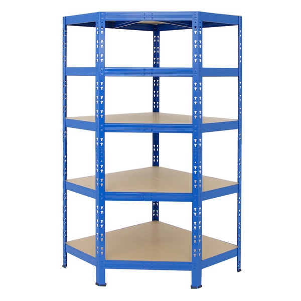 PROREGAL Mega Deal Tiger 1x Eckregal & 2x Schwerlastregal 180x 90x 45 cm Fachlast 175 & 265 kg Blau
