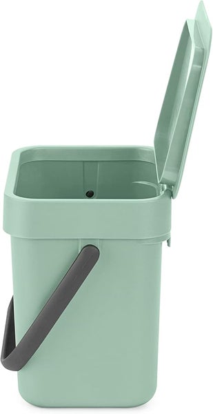 Brabantia Abfallsammler Mit Stay Open Deckel 3 Liter HxBxT 17,4 x 18,8 x 13,9 cm Kunststoff Jade