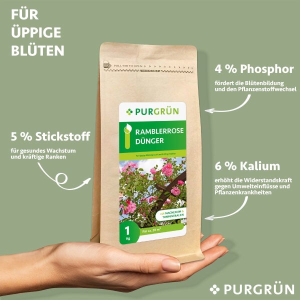 Purgrün Ramblerrose-Dünger 1 kg