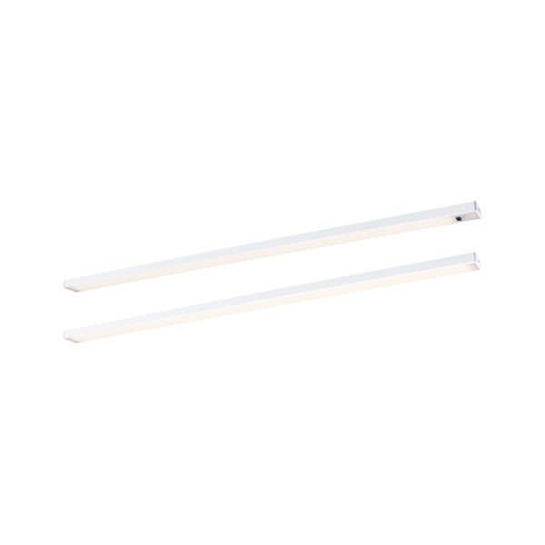LED Unterschrankleuchte Inline Starterset 3000K dimmbar 2x6W 550x26mm 2x500lm 24V Weiß matt