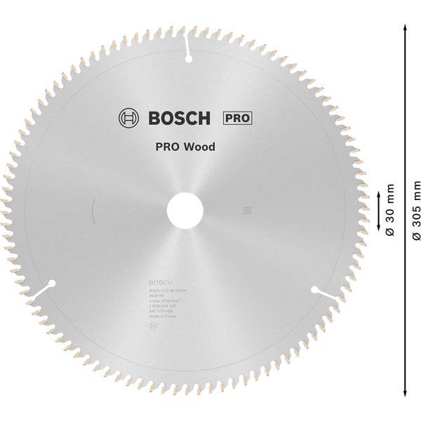 Bosch Pro Holzsägeblatt mit 305 Millimeter Durchmesser