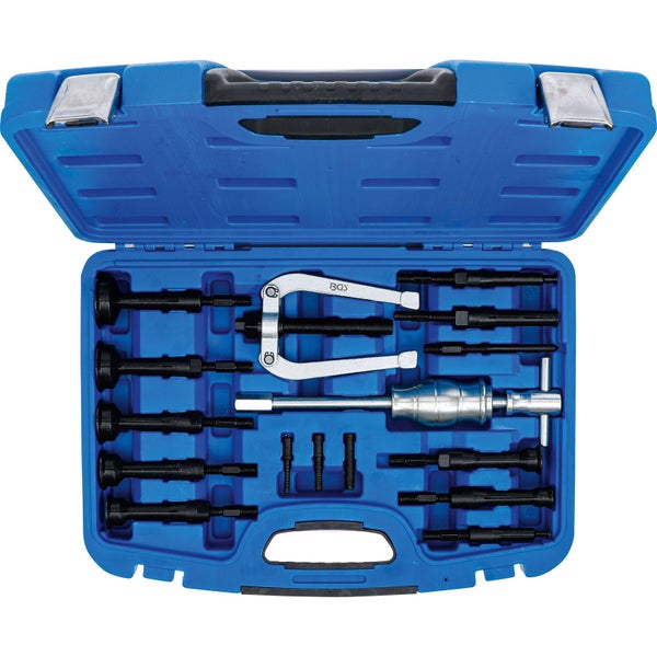 Blindloch Innenlager Abzieher Satz im blauen Werkzeugkoffer