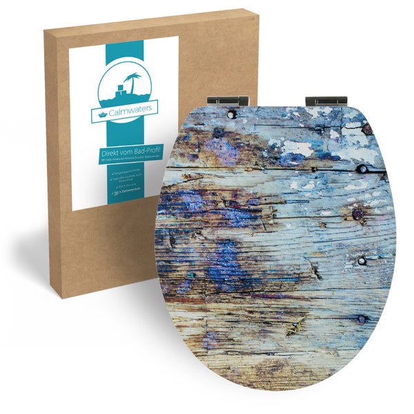 Dekorative Wandleuchte mit zwei Regalböden und einer Glühbirne