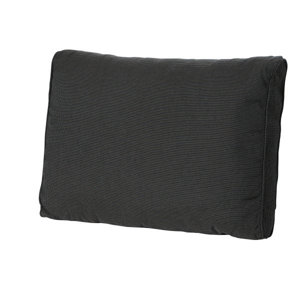 Lounge Rückenkissen Rib schwarz - ca. 43x73 cm - 2er-Set