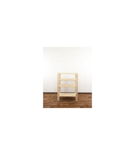 PROREGAL Holzregal Woodland HxBxT 115 x 80 x 50 cm Fachlast 120 kg 4 Fachboden Kiefernholz Natur