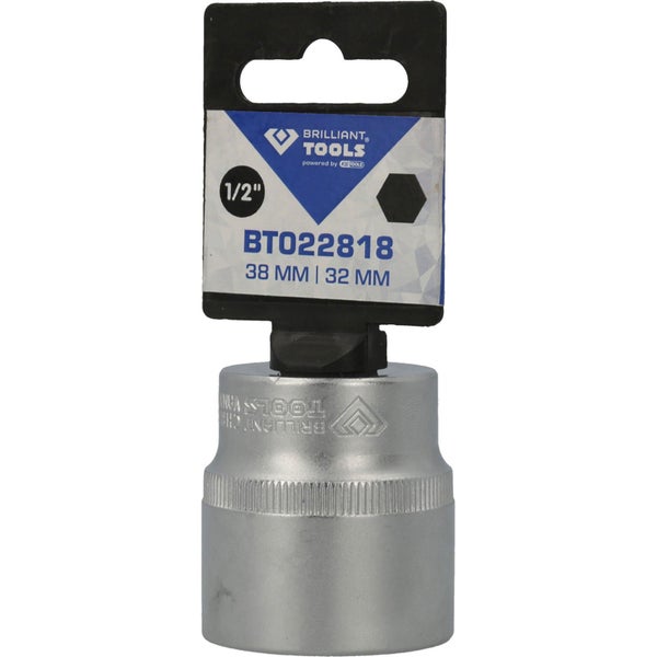 BRILLIANT TOOLS 1/2 Sechskant-Stecknuss 32 mm - BT022818