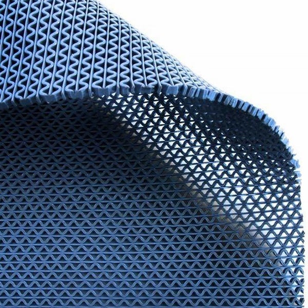 FLOORDIREKT Hygienematte für Barfußzonen - UV beständig - Hellblau - 120 x 50 cm