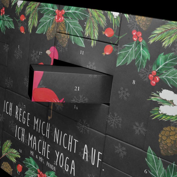 Mr. & Mrs. Panda Befüllbarer Adventskalender Flamingo Yoga - Schwarz