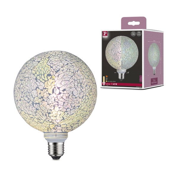 Miracle Mosaic Edition Standard 230V LED Globe G125 E27 470lm 5W 2700K dimmbar Weiß