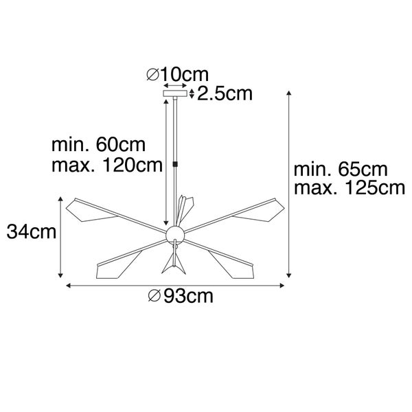 Abmessungen Deckenventilator