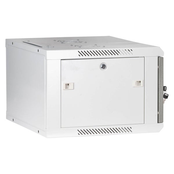 ProfiPatch Netzwerkschrank Wandgehäuse 19 Zoll 6HE montiert Tiefe 500mm grau