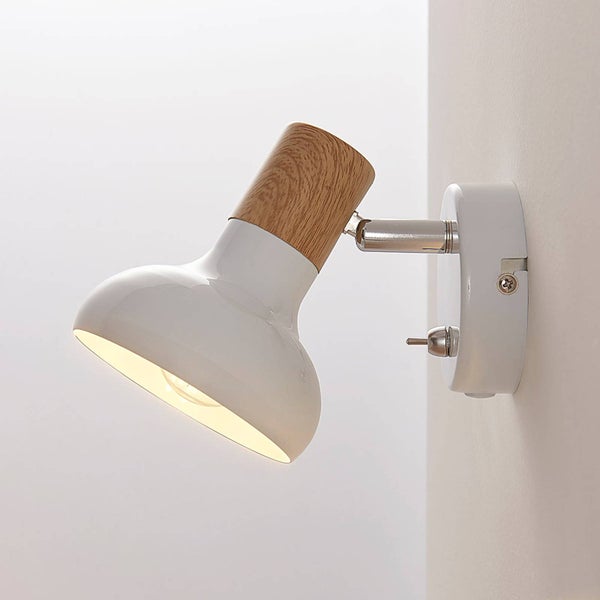 Lindby Strahler Fridolin (Modern) in Weiß aus Metall (1 flammig, E14) - Deckenlampe Deckenleuchte Lampe Spot Wohnzimmerleuchte