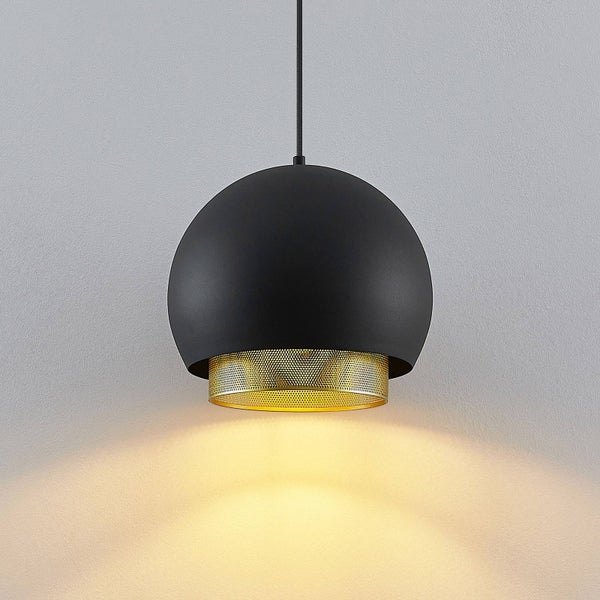 Lucande Pendelleuchte Sivaniel (Design, Modern) in Schwarz aus Metall (1 flammig E27) - Design-Hängeleuchte Esstischlampe Hängelampe Hängeleuchte Wohnzimmerleuchte