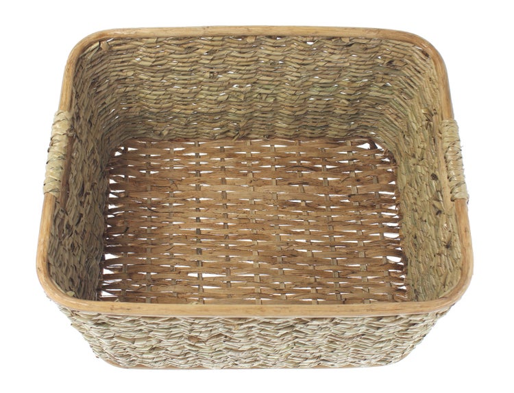 FRANK FLECHTWAREN | Füllkorb Schilfstroh, groß, RATTAN, 46 x 36 x 28 cm