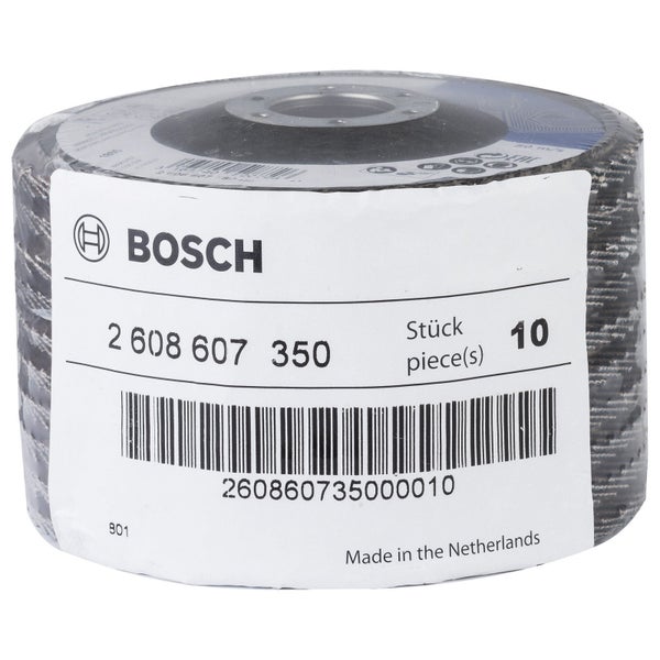 Bosch Fächerschleifscheibe Expert for Metal 115 22,23 60 gerade Glasgewebeteller - 2608607350