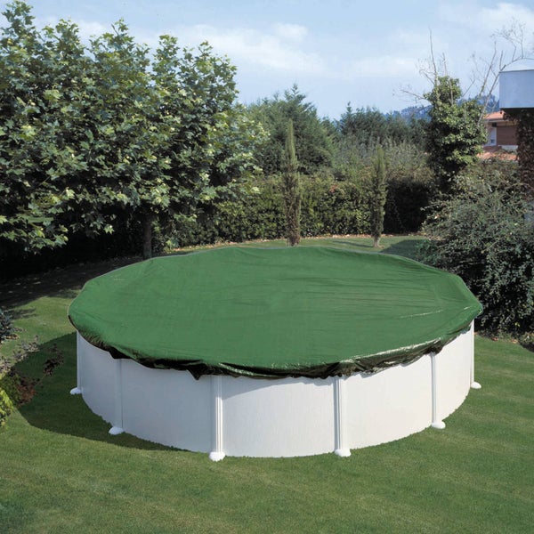 Abdeckplane für 800x420cm Acht-/Oval Pools und Schwimmbecken - 160<br />g/m² extra Winterschutz und Ganzjahresabdeckung