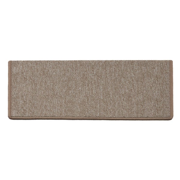 FLOORDIREKT Stufenmatte London - mit Umkettelung - Beige - Rechteckig - 23,5 x 65 cm