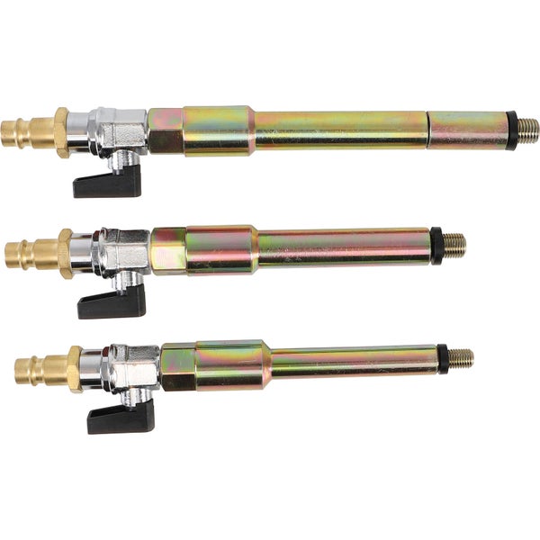 BGS Druckluftadapter-Satz für Glühkerzenbohrungen M8 x 1 / M10x1 / M10x1,25 3tlg. - 9519
