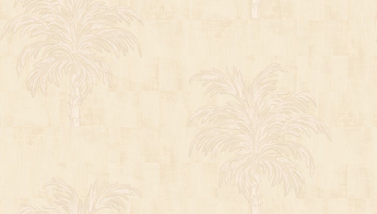 Zambaiti Tapete Palmen Beige - 106 cm x 10 m - 662335