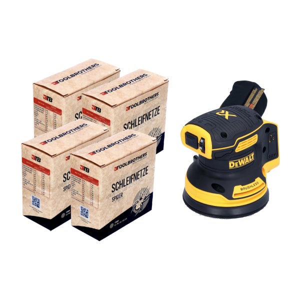 DeWalt Exzenterschleifer mit Schleifnetzen