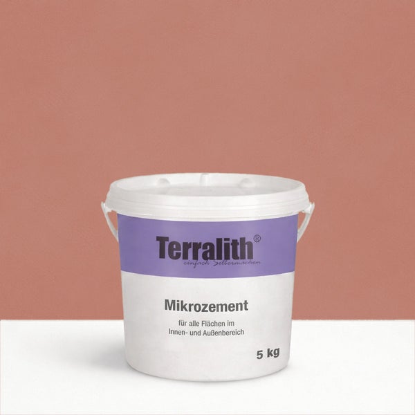 Terralith Mikrozement im Eimer, geeignet für den Innen- und Außenbereich, 5 Kilogramm