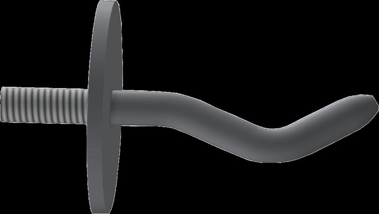 Wandhaken mit Gewinde zur Montage