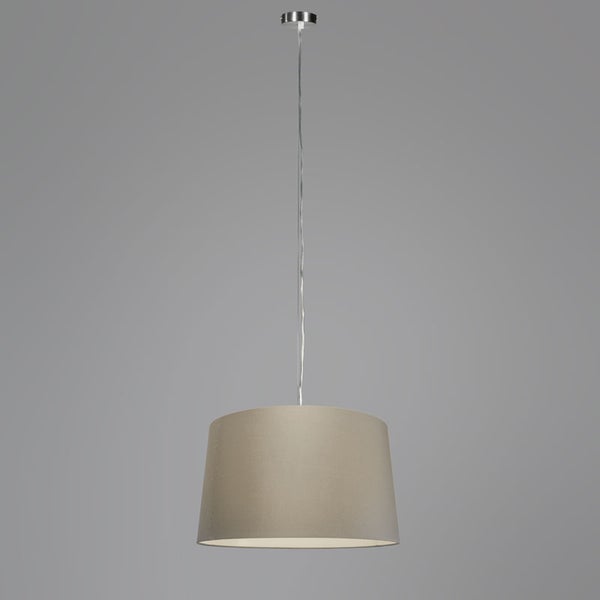Hängelampe mit Stoffschirm