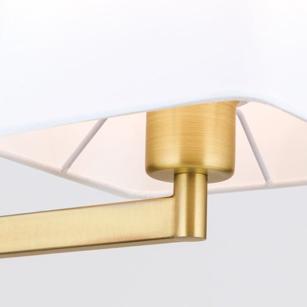 Detailaufnahme einer Leuchte mit Lampenschirm