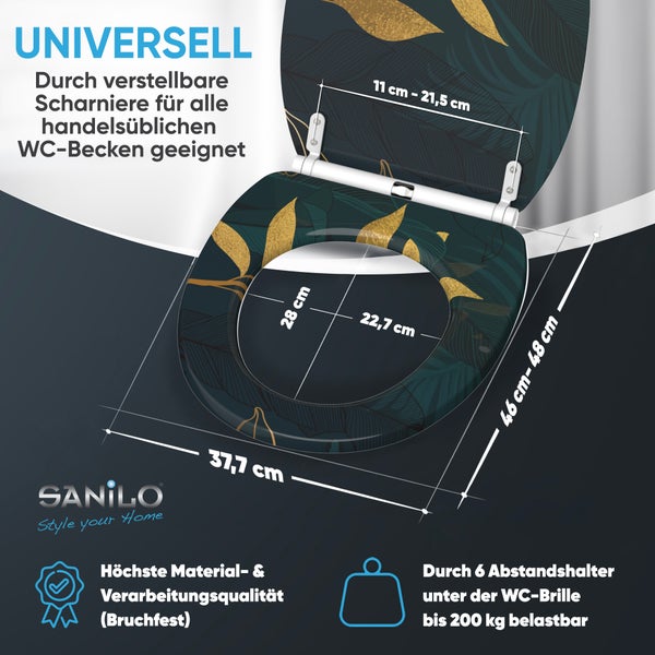 WC-Sitz mit Absenkautomatik & Top Fix Luxury