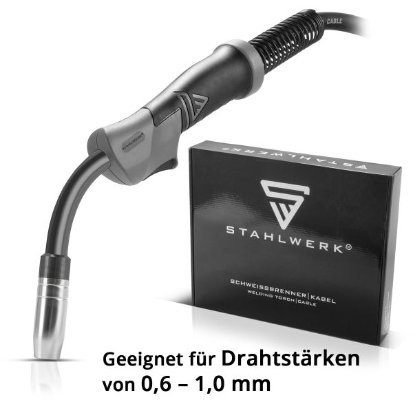 STAHLWERK Schweißbrenner MIG MAG AK15/MB15 5m Schlauchpaket Eurozentralanschluss
