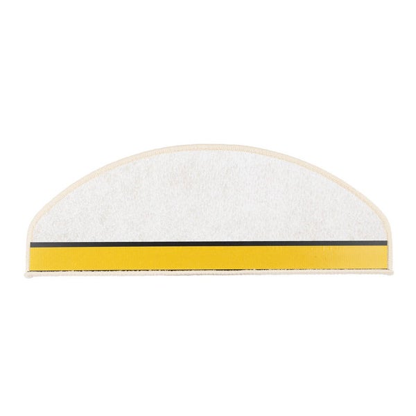 FLOORDIREKT Stufenmatte Kalkutta - Sisaloptik - Schlingenpol - Selbstklebend - Beige - Halbrund - 23,5 x 65 cm