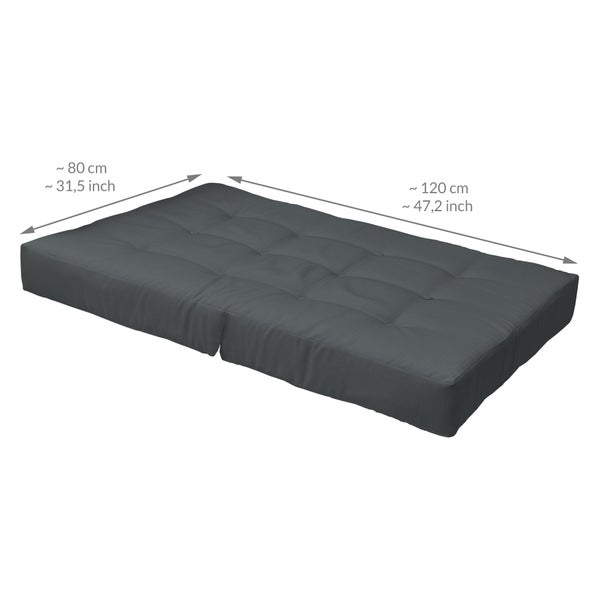 Beautissu ECO Elements Palettenkissen Sitz + Rücken Graphitgrau (2tlg)