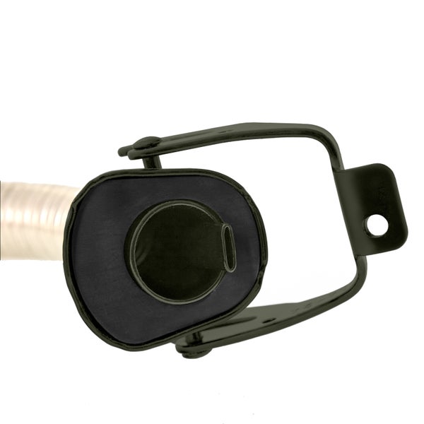 BW® Ausgießer flexibel für Kraftstoffkanister Metall Benzinkanister 5 / 10 / 20 Liter - Flexrohr 25mm für Diesel mit Halterung für 10 / 20 Liter Kanister - Bronzegrün - RAL 6031-F9 - Made in Europe