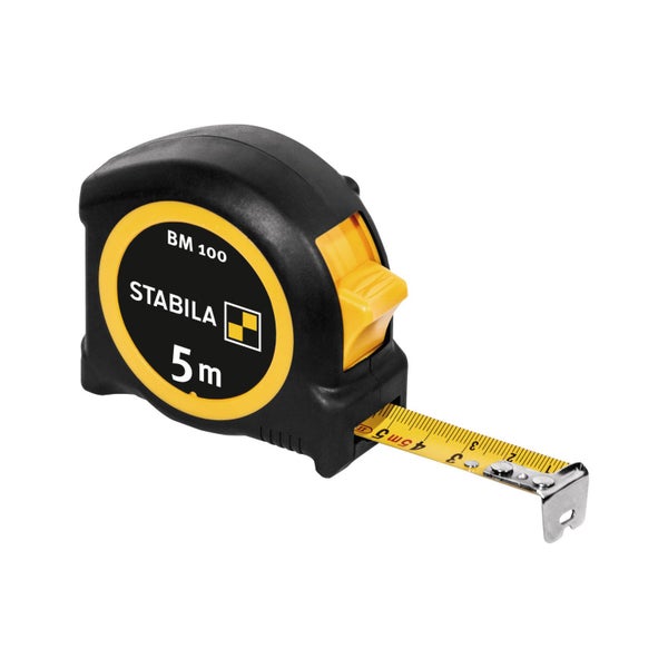 Stabila Rollbandmaß BM 100 mit 5 Meter Länge