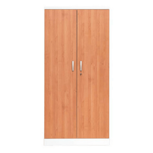 PROREGAL Aktenschrank Beetle 4 Fachböden HxBxT 195 x 92 x 42 cm Weiß & Erle