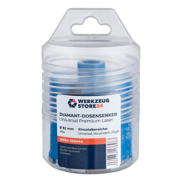 Diamant Dosensenker Universal Premium Laser, Durchmesser 82 Millimeter, M16 Aufnahme