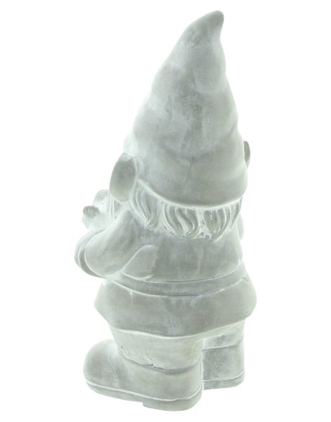 FRANK FLECHTWAREN | Gartenwichtel Zement, ZEMENT, 13 x 12,5 x 26,5 cm