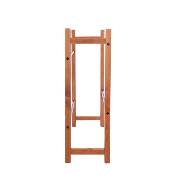 PROREGAL Getränkekistenregal EIFEL HxBxT 95x112x32cm 6 Kisten auf 2 Ebenen Massives Kiefernholz Braun geölt