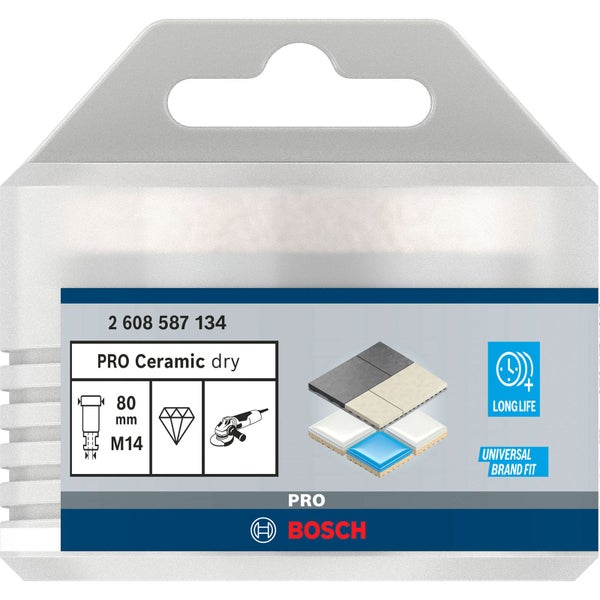 Bosch Pro Ceramic dry Diamant-Bohrkrone, Durchmesser 80 mm, M14