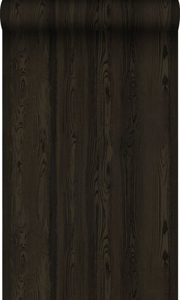 Origin Wallcoverings Tapete Holzoptik Schwarz - 53 cm x 10.05 m - 347526