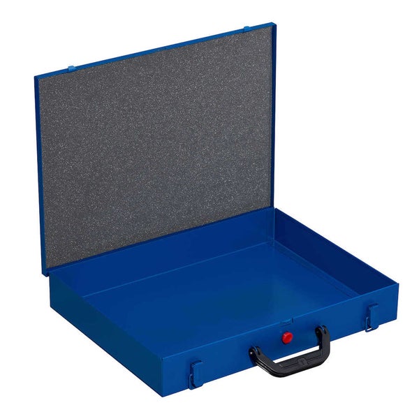 PROREGAL Kleinteilekoffer EuroPlus Pro Grundkoffer HxBxT 7 x 44 x 37 cm Blau