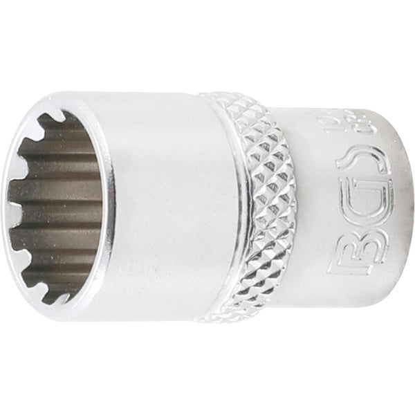 BGS Steckschlüssel-Einsatz Gear Lock Antrieb Innenvierkant 6,3 mm (1/4) SW 11 mm - 10111
