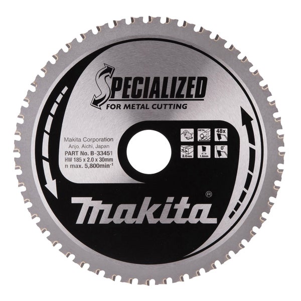 Makita Sägeblatt für Metall, 185 x 2,0 x 30 mm